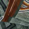 Sanskriti Vintage Green 100% Pure Cotton Sarees 5+YD Fabric Geometric Print Sari