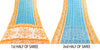 Sanskriti Vintage Blue-Orange Pure Cotton Sarees Bandhani Batik Print 5YD Fabric