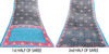 Sanskriti Vintage Blue & Black Pure Cotton Sarees Fabric 5+YD Floral Print Sari