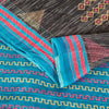 Sanskriti Vintage Blue & Black Pure Cotton Sarees Fabric 5+YD Floral Print Sari