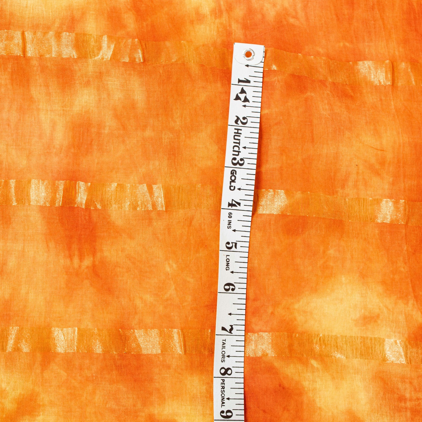 Sanskriti Vintage Yellow-Orange Pure Cotton Sarees Bandhani Tie-Dye 5.5+YDFabric