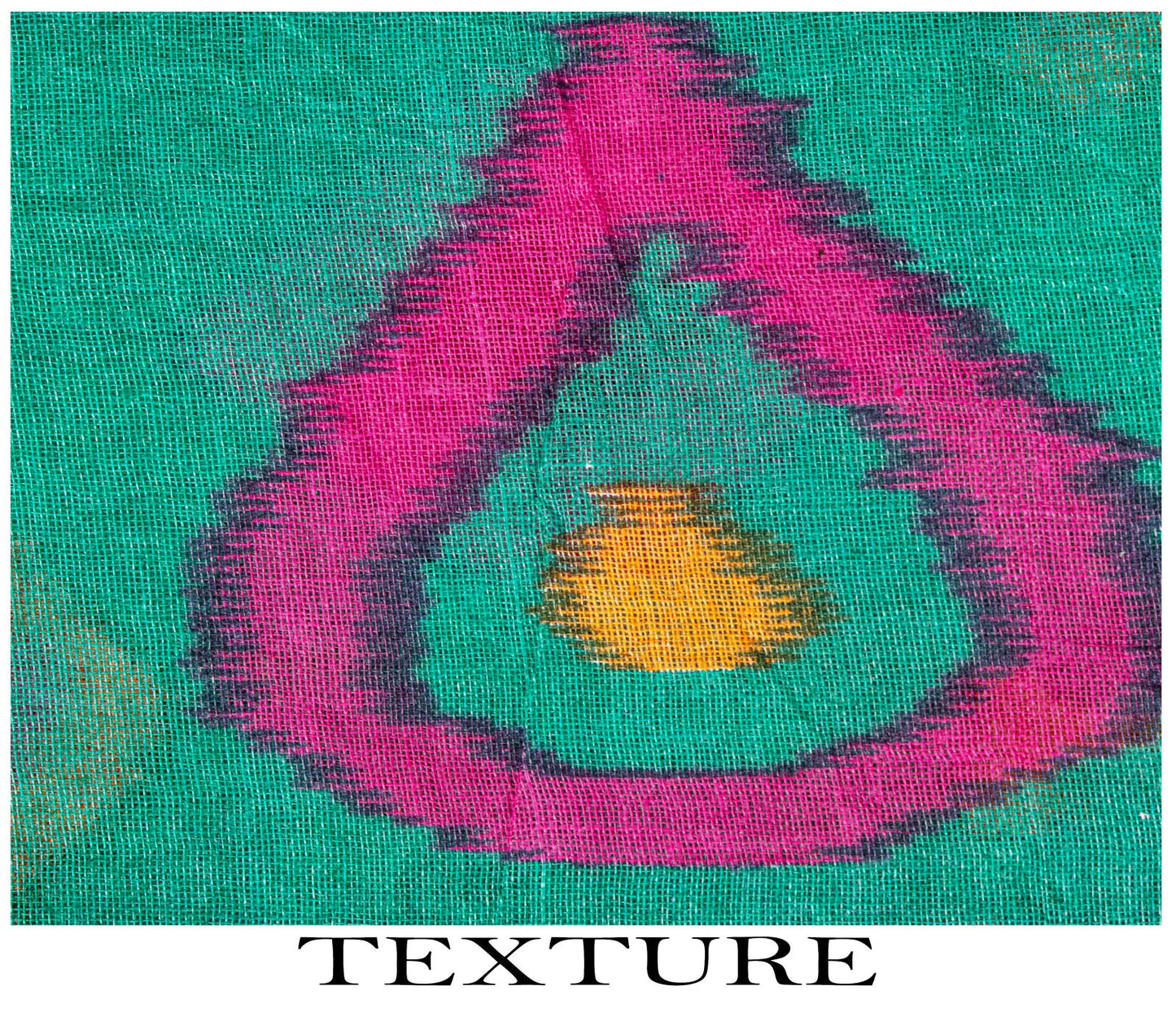 Sanskriti Vintage Saree Green-Pink Pure Cotton Peacock Patola Printed Sari 5.5YD