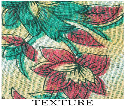 Sanskriti Vintage Saree Green Soft Pure Cotton Digital Printed Sari 5+YD Fabric