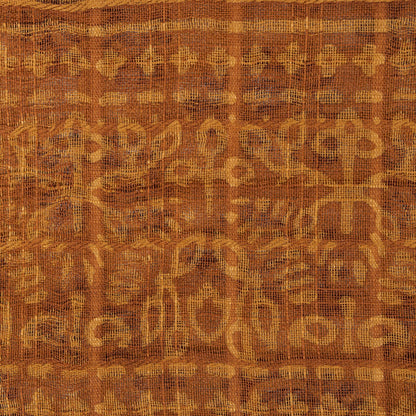 Sanskriti Vintage Yellow Pure Cotton Saree Hand Block Print Kota Woven/DoriaSari