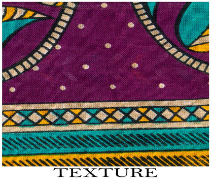 Sanskriti Vintage Saree Violet Pure Cotton Craft Fabric Paisley Print 5+YD Sari