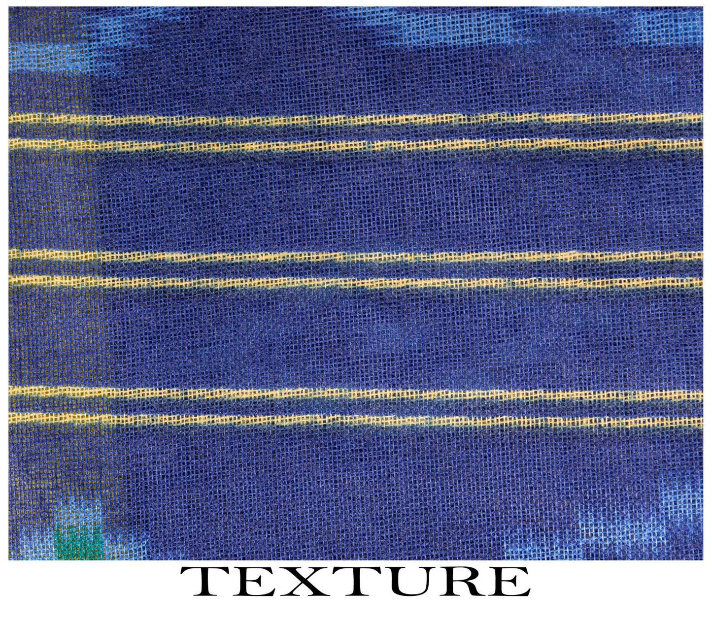 Sanskriti Vintage Saree Blue Pure Cotton Ikat Print Sambhalpuri Sari 5+YD Fabric