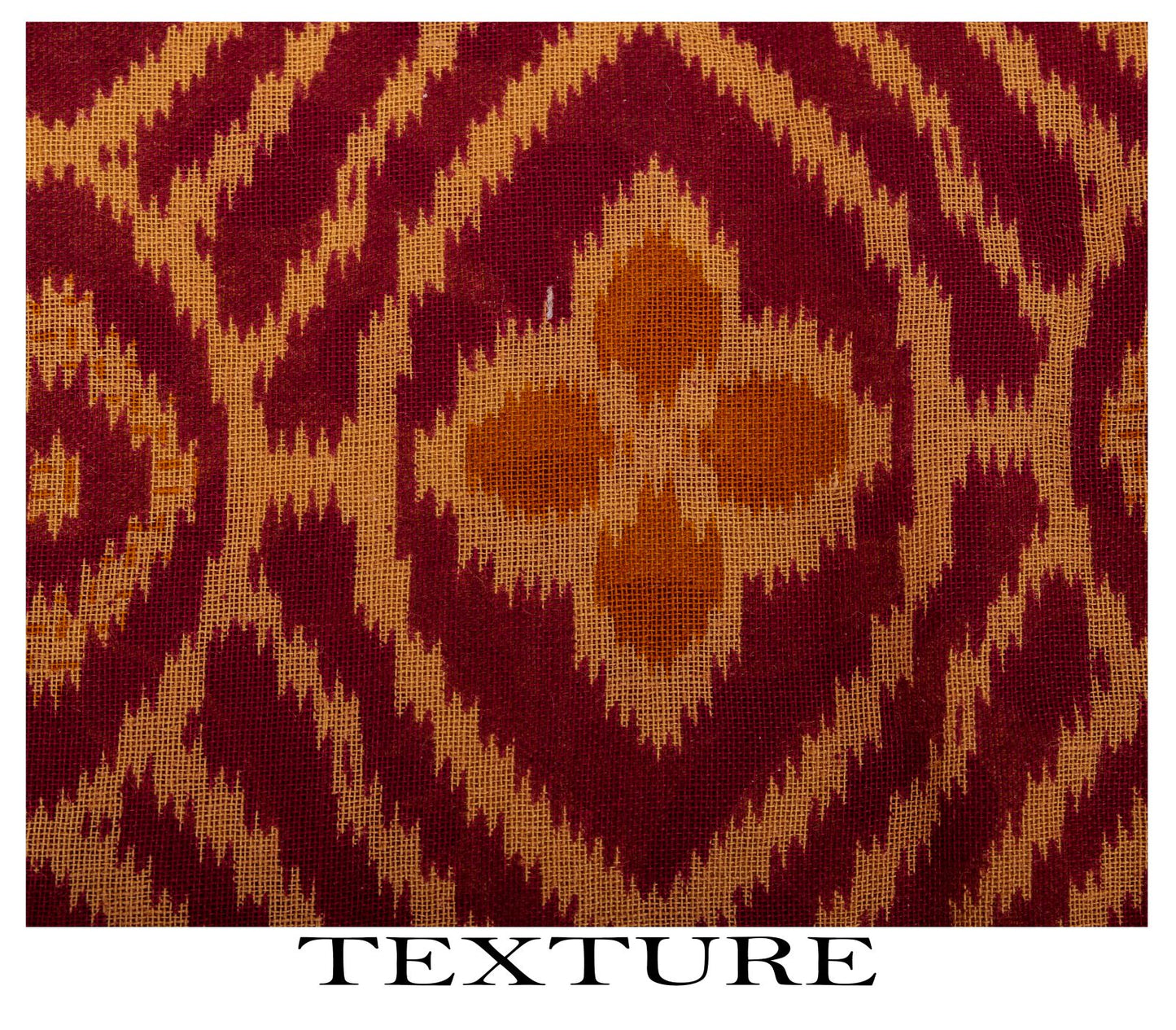 Sanskriti Vintage Saree Brown-Wine Pure Cotton Ikat Kantha Printed Sari Fabric