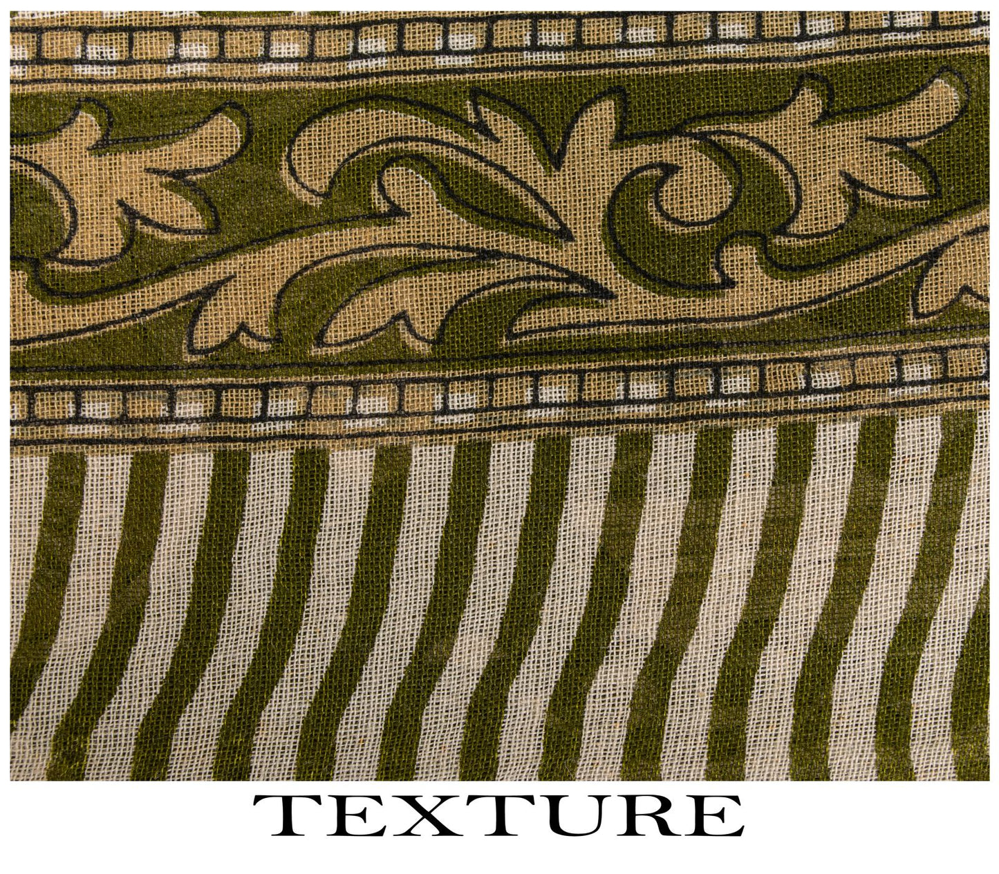 Sanskriti Vintage Saree Green Pure Cotton Paisley Print Sari 5.5+YD Craft Fabric
