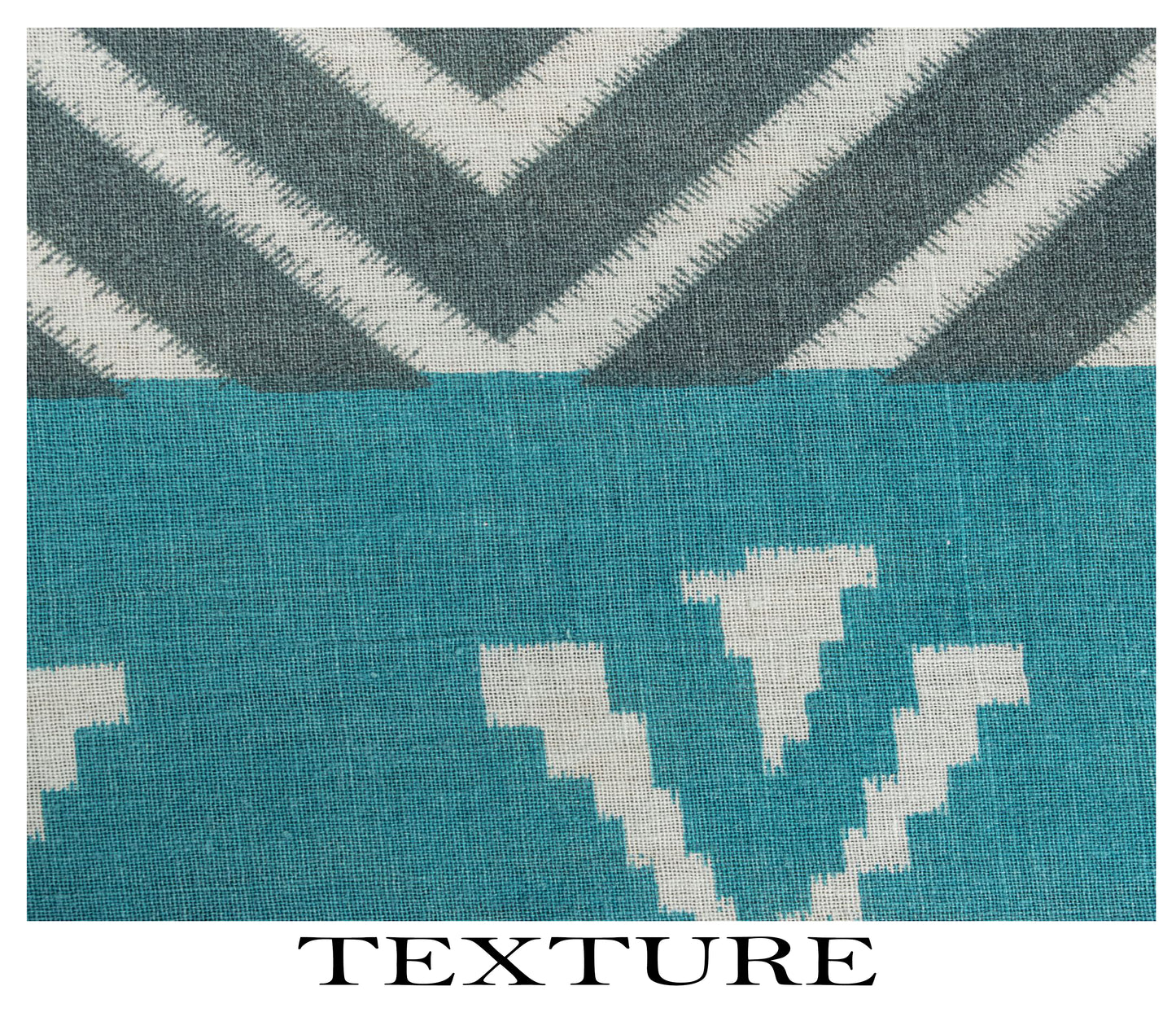 Sanskriti Vintage Saree Gray-Blue Pure Cotton Patola Print Style Sari 5YD Fabric