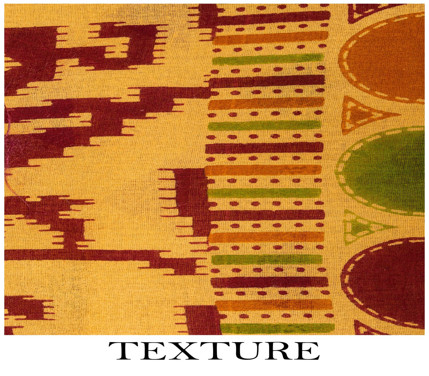 Sanskriti Vintage Saree Yellow Pure Cotton Ikat Print Geometric Sari 5+YD Fabric