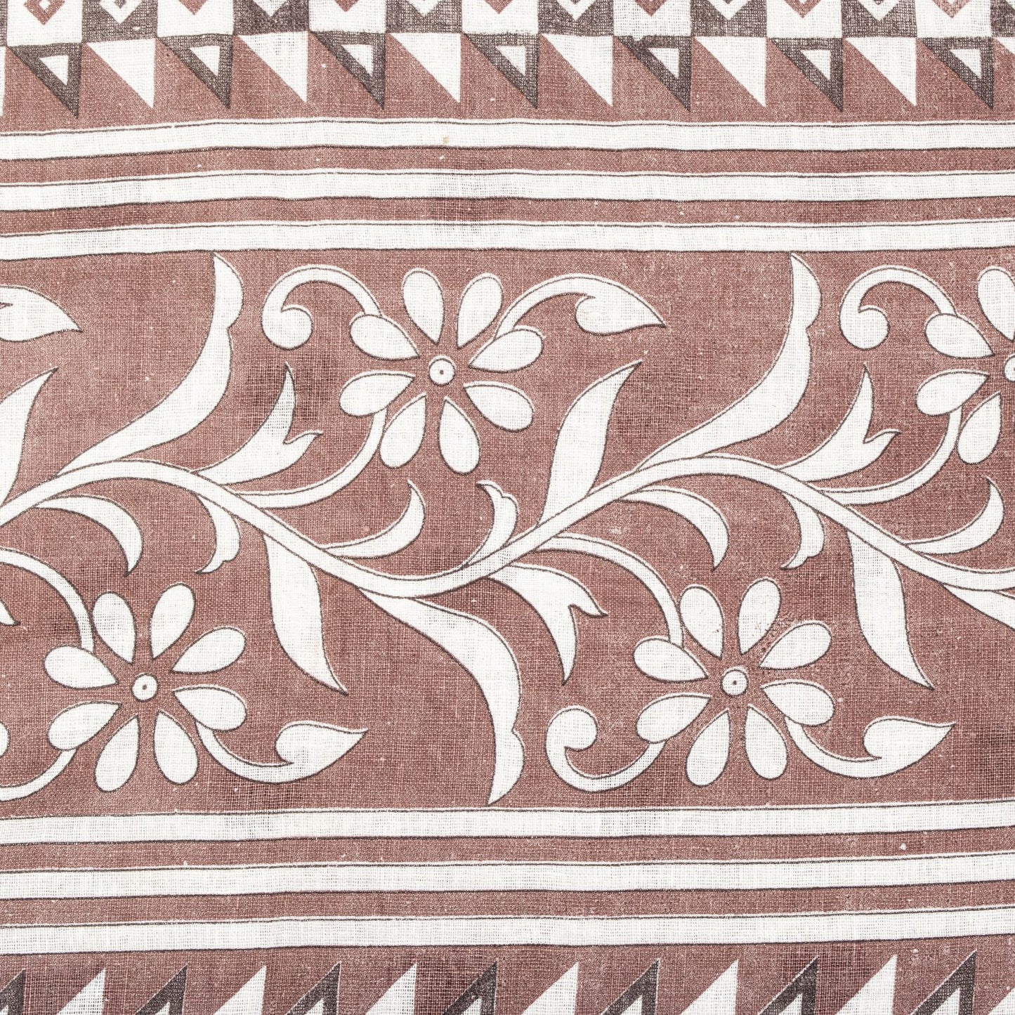 Sanskriti Vintage Saree White Pure Cotton Sanganeri Block Print Sari 5+YD Fabric