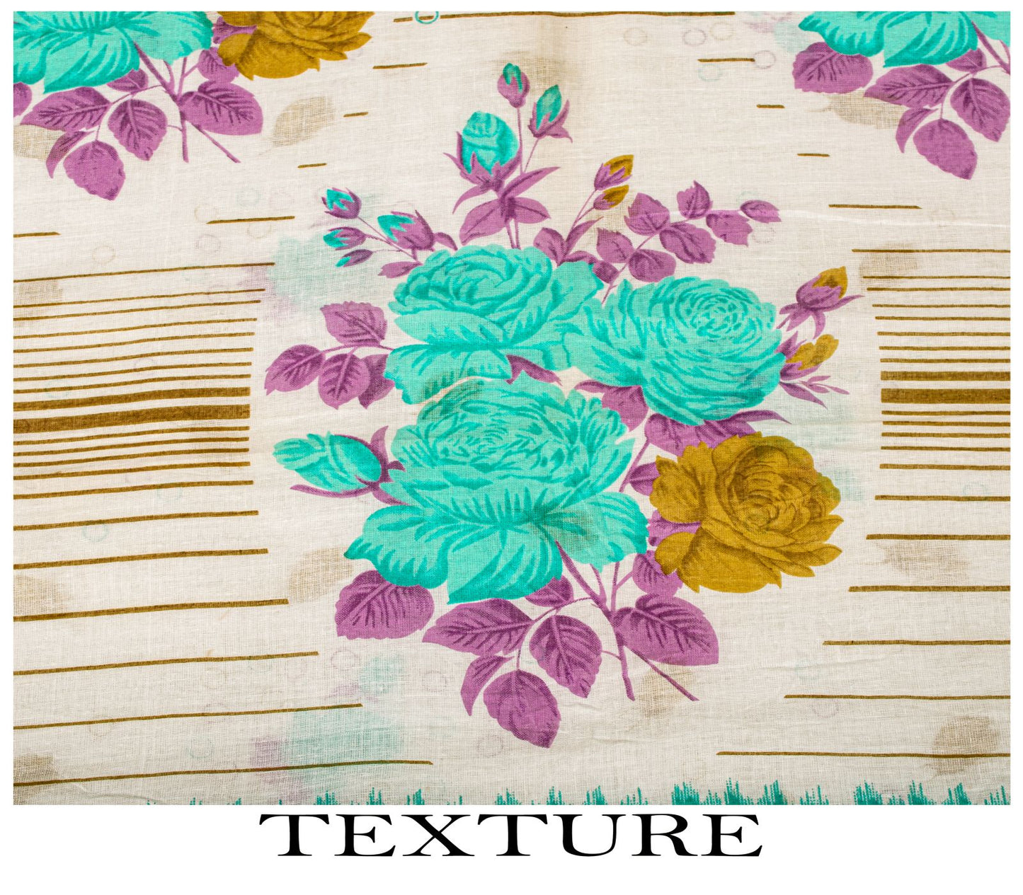 Sanskriti Vintage Saree White-Green Pure Cotton Digital Printed Sari 5+YD Fabric