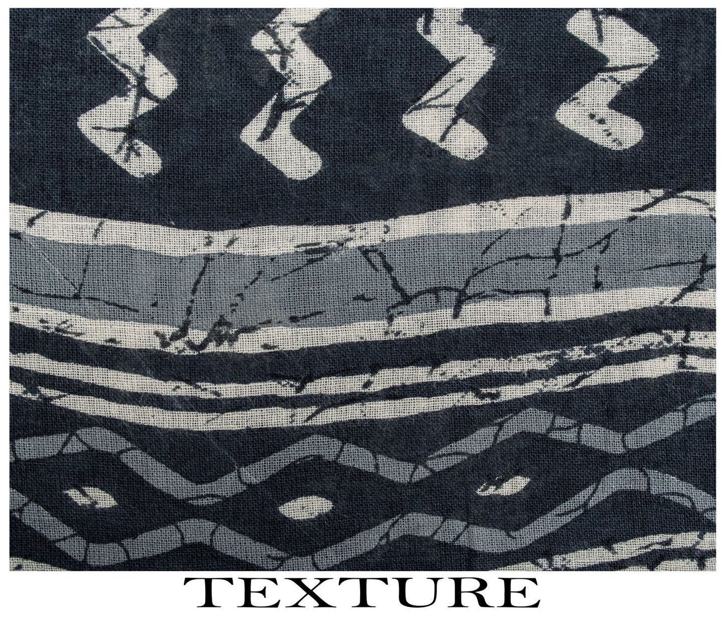 Sanskriti Vintage Saree Blue 100% Pure Cotton Block-Batik Print Sari 5+YD Fabric
