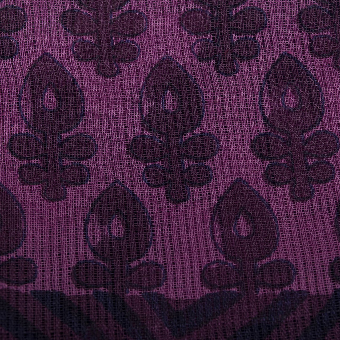 Sanskriti Vintage Saree Violet Pure Cotton Floral Printed Sari 5YD Craft Fabric