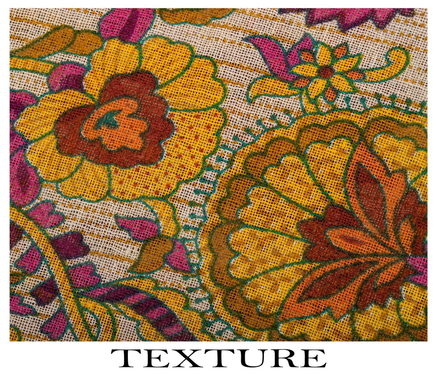 Sanskriti Vintage Saree Beige-Green Pure Cotton Floral Print Sari 5.5+Yard Craft