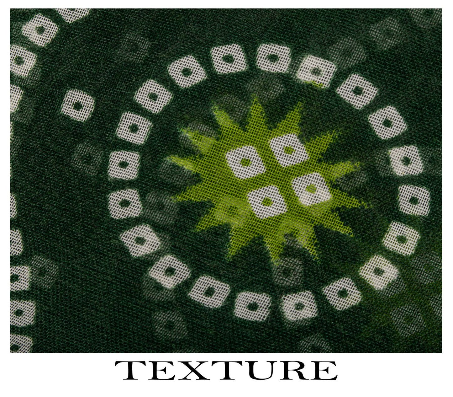 Sanskriti Vintage Saree Green 100% Pure Cotton Bandhani Print Sari 5.5YD Fabric