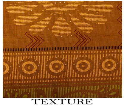 Sanskriti Vintage Saree Yellow 100%Pure Cotton Floral Printed Sari 5+Yard Craft Fabric