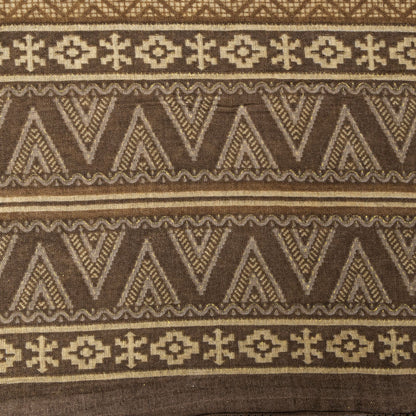 Sanskriti Vintage Saree Brown Soft Pure Cotton Ajrakh Inspired Print Sari 5+YD