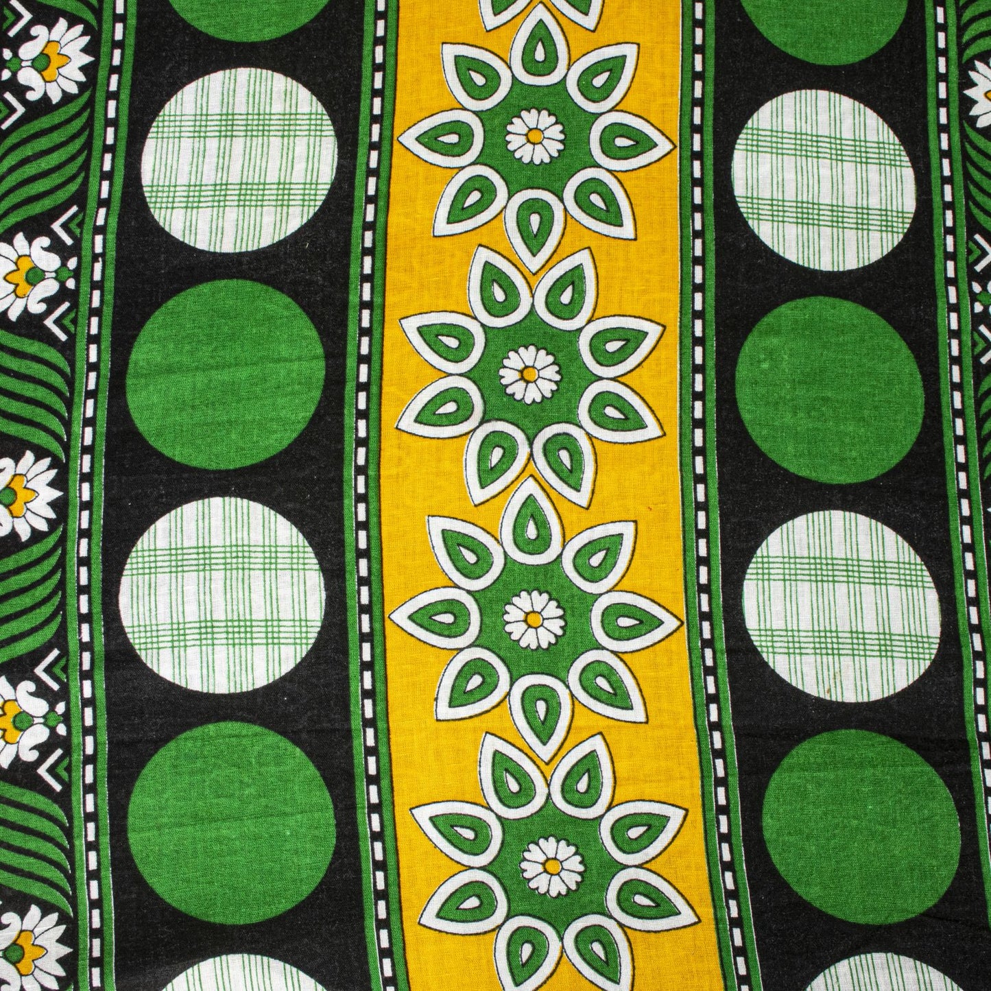 Sanskriti Vintage Saree Green Soft Pure Cotton Floral Printed Sari 5+YD Fabric