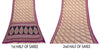 Sanskriti Vintage Beige-Purple Pure Cotton Saree Leaf Print Sari 5.5YD Fabric