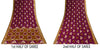Sanskriti Vintage Purple Pure Cotton Saree Geometric Batik Print Sari 5.5Y Craft