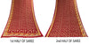 Sanskriti Vintage Red Pure Cotton Saree Floral Digital Printed Sari 5.5YD Craft