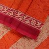 Sanskriti Vintage Cream Pure Cotton Saree Paisley AbstractBatik Print Sari 5+YD