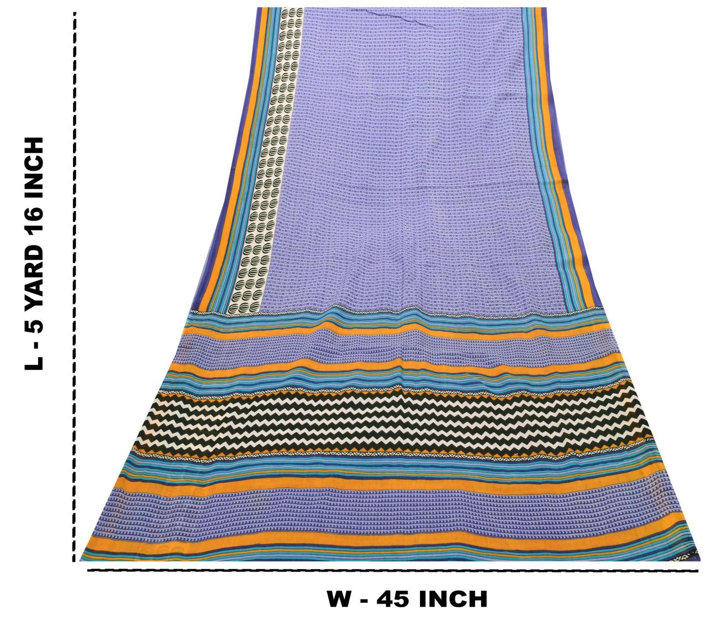 Sanskriti Vintage Purple Pure Cotton Saree Geometric Paisley Print Sari 5+Yard