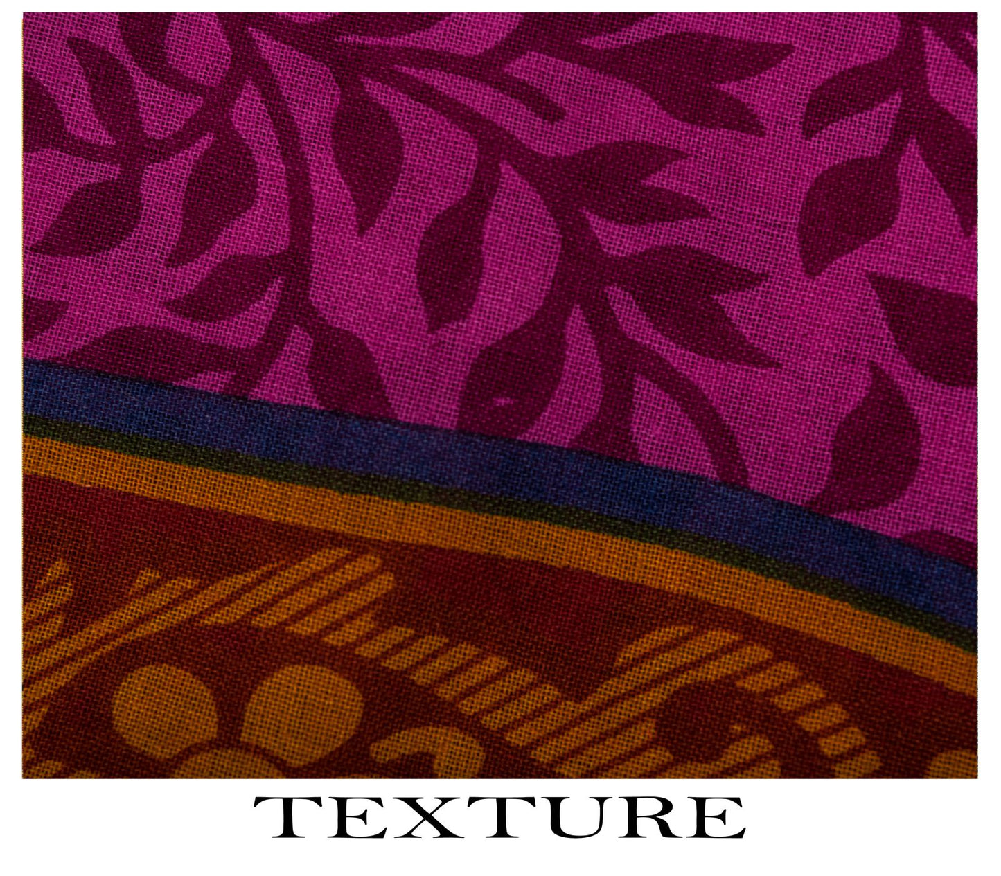 Sanskriti Vintage Purple 100% Pure Cotton Saree Floral Printed 5+Yard CraftSari