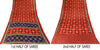 Sanskriti Vintage Red Saree Pure Cotton Patan Patola Printed Gujrat Sari 5.5 YD