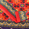 Sanskriti Vintage Red Saree Pure Cotton Patan Patola Printed Gujrat Sari 5.5 YD