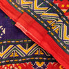 Sanskriti Vintage Red Saree Pure Cotton Patan Patola Printed Gujrat Sari 5.5 YD