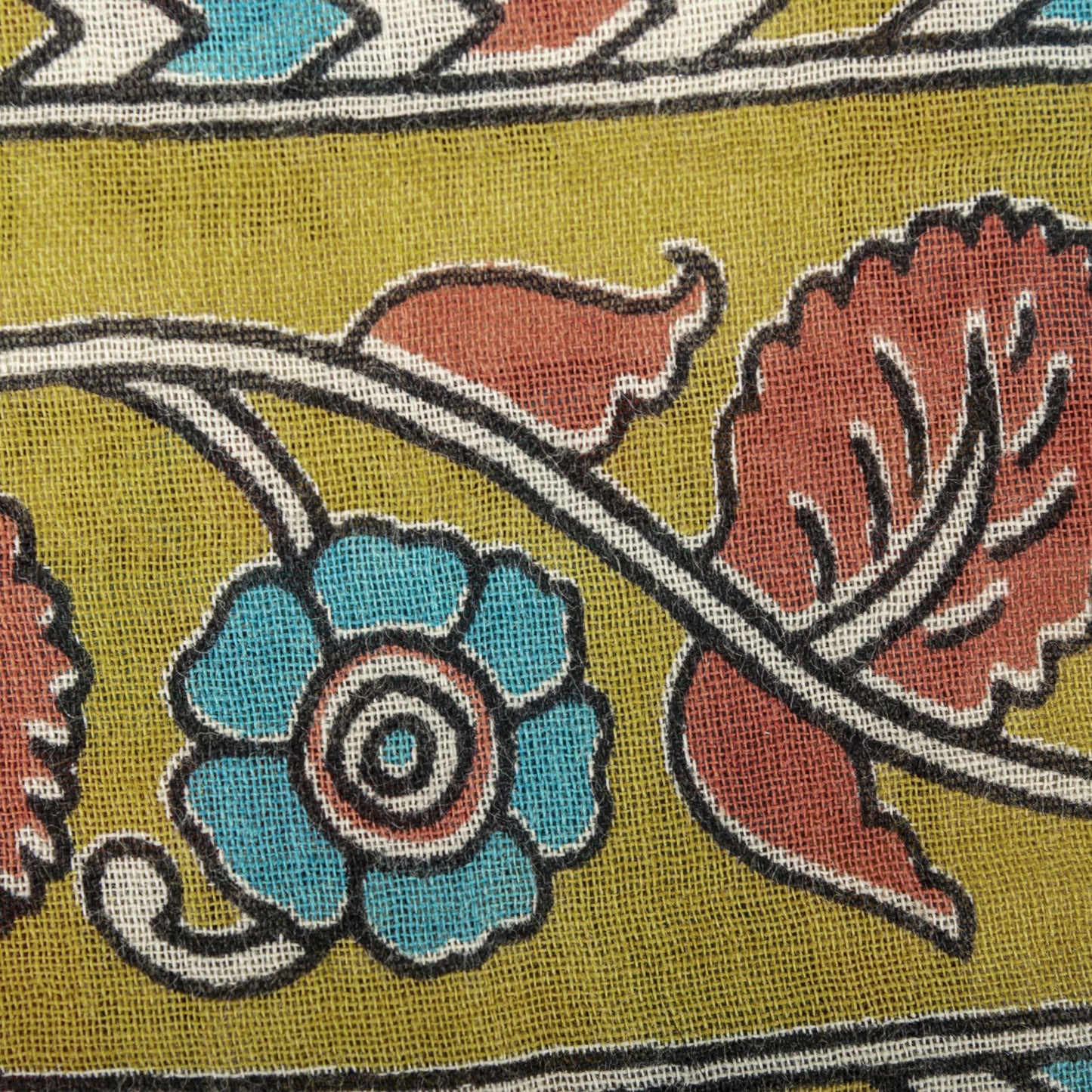 Sanskriti Vintage Pure Cotton Saree Kalamkari Handpainted Sari 5+yard Craft DIY