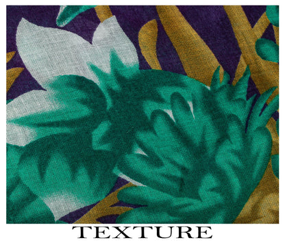 Sanskriti Vintage Saree Green Pure Cotton Digital Print Sari Craft Fabric 5+Yard