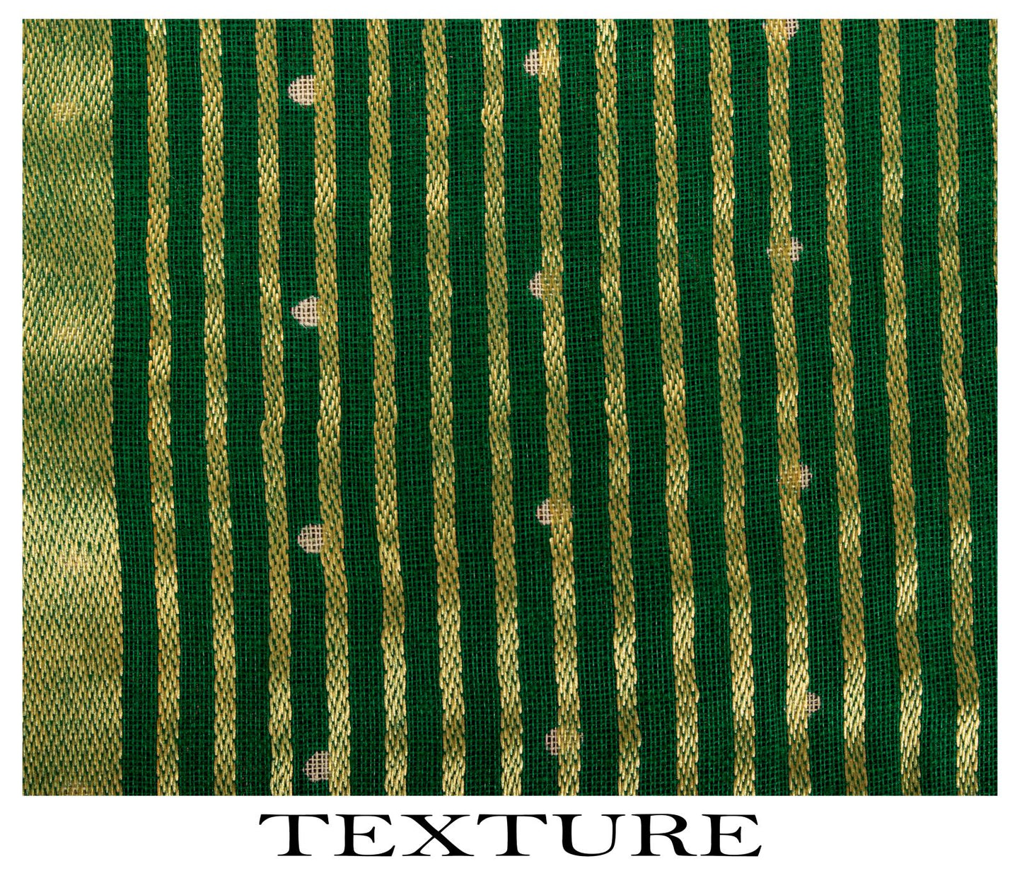 Sanskriti Vintage Saree Violet-Green Pure Cotton Woven-Print Fabric 5+Yard Sari