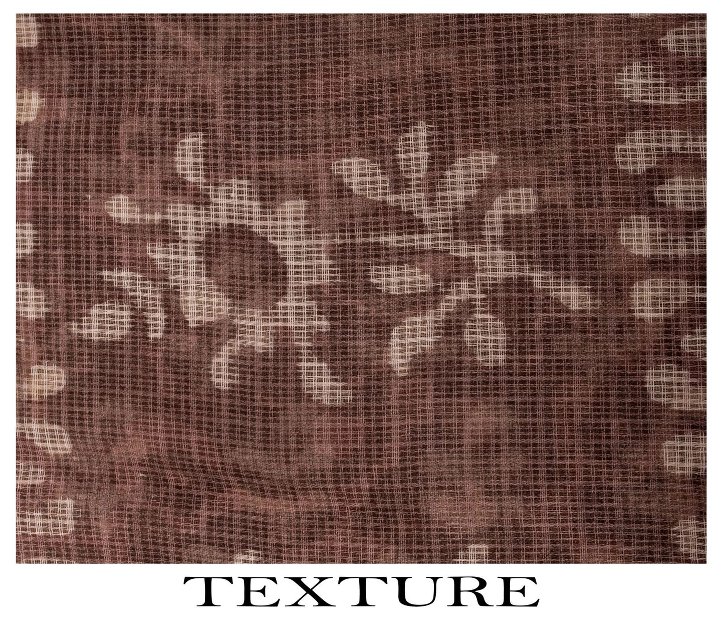 Sanskriti Vintage Saree Brown Kota WovenPure Cotton Handblock Print Sari Fabric