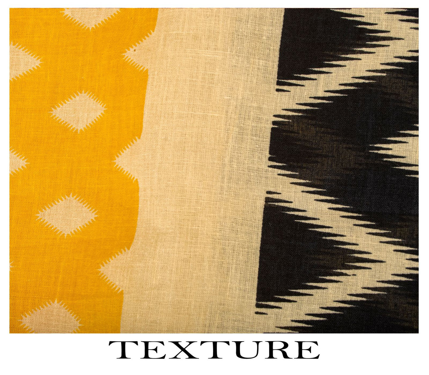 Sanskriti Vintage Saree Yellow-Black Pure Cotton Print Sari Craft Fabric 5+Yard