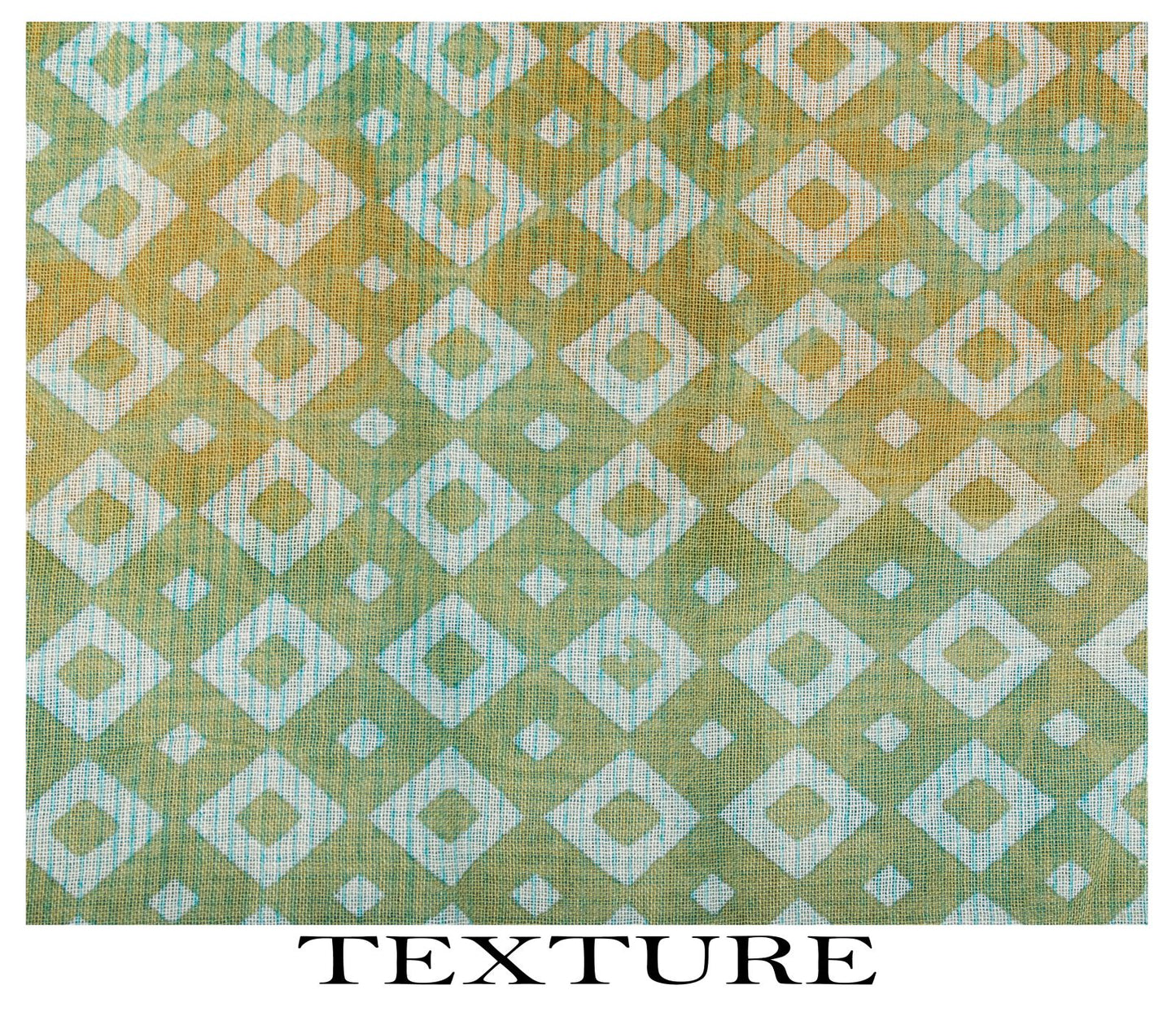 Sanskriti Vintage Saree Blue Pure Cotton Geometric Printed Sari Fabric 5+Yard