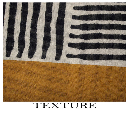 Sanskriti Vintage Saree Black-White 100% Pure Cotton Geometric Printed Craft Fabric 5+Yd Sari