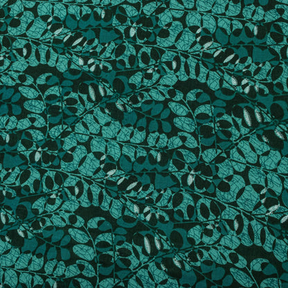 Sanskriti Vintage Saree Green 100% Pure Cotton Floral Printed Fabric 5+Yard Craft Sewing Sari
