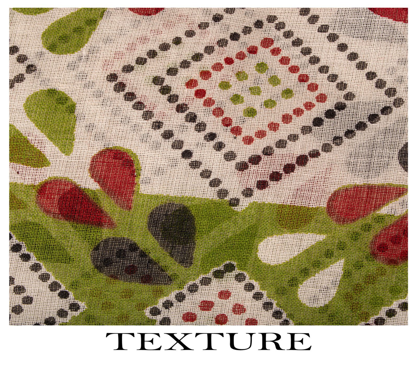 Sanskriti Vintage Saree White-Green 100% Pure Cotton Bandhani Printed Geometric Fabric 5+Yard Craft Sari