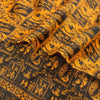 Sanskriti Vintage Yellow & Black Art Silk Sarees Peacock Human Printed 5+YD Sari