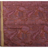 Sanskriti Vintage Indian Art Silk Sarees Pink Printed Sari Craft 5 Yard Fabric