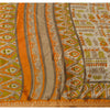 Sanskriti Vintage Printed China Silk Sarees Cream Dress Making Sari Fabric