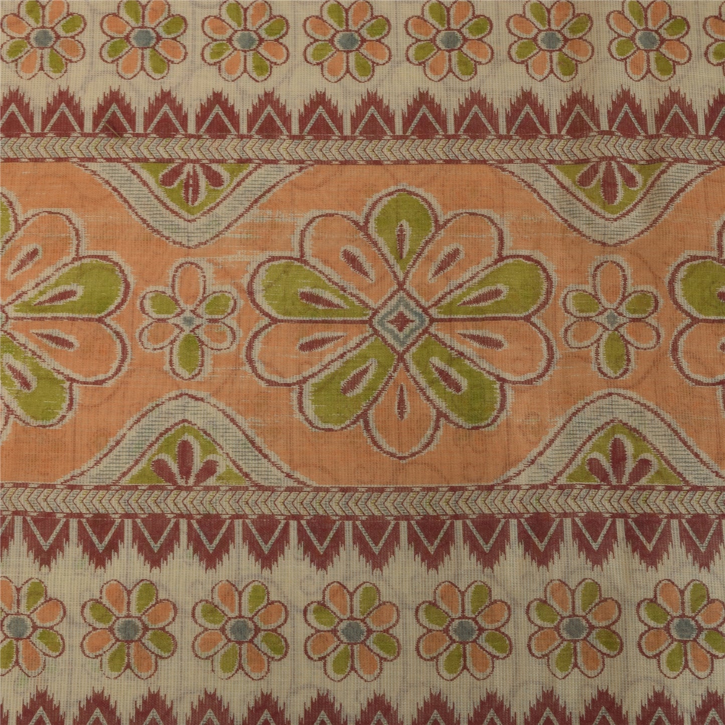 Sanskriti Vintage Sarees Quilting Felting Craft Fabric Cotton Silk Printed Sari