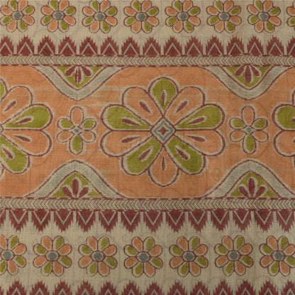 Sanskriti Vintage Sarees Quilting Felting Craft Fabric Cotton Silk Printed Sari