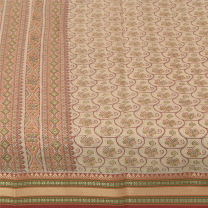 Sanskriti Vintage Sarees Quilting Felting Craft Fabric Cotton Silk Printed Sari