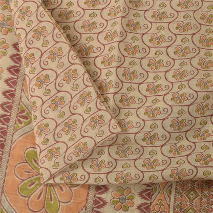 Sanskriti Vintage Sarees Quilting Felting Craft Fabric Cotton Silk Printed Sari