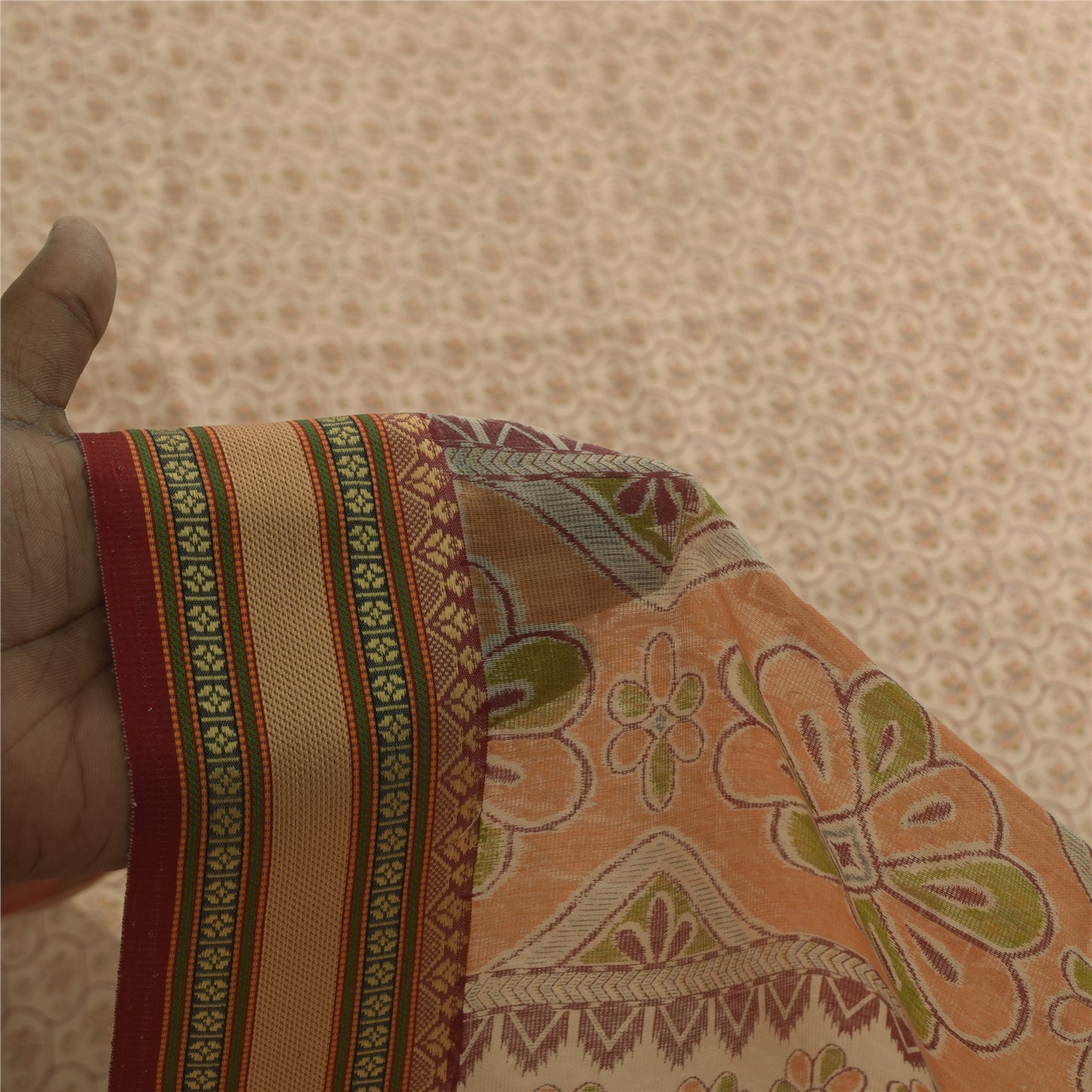 Sanskriti Vintage Sarees Quilting Felting Craft Fabric Cotton Silk Printed Sari