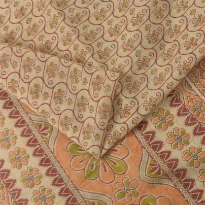 Sanskriti Vintage Sarees Quilting Felting Craft Fabric Cotton Silk Printed Sari